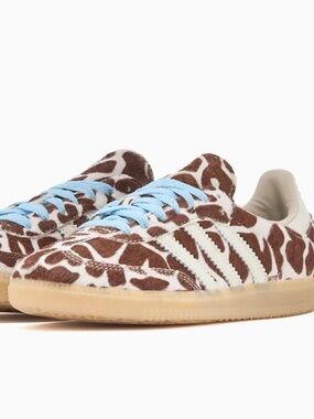 Adidas Samba Giraffe Print Fashion Sneakers
